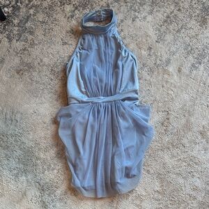 KELLE - halter neck contemporary costume in light blue, size child large